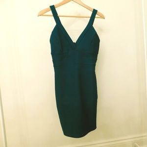 Forever 21 forest green cocktail dress